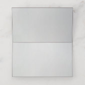 Minimal Faux Blind Deboss Cotton Wedding Place  (Binnenkant ongevouwen)