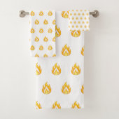 Minimal Fire Flame Icon Hot Lit Aesthetic Graphic (En situation)