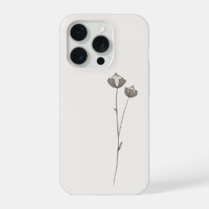 Minimal Flax Phone Case iPhone 15 Pro Hoesje