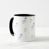 Minimal Floral Pattern Coffee Mug Mok (Voorkant links)