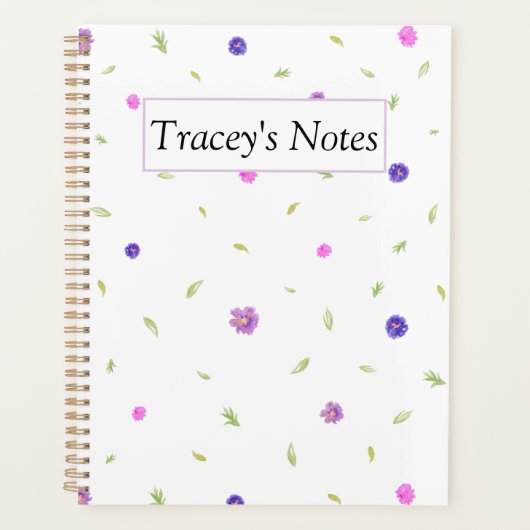 Minimal Floral Planner – Aangepast kerstcadeau (Voorkant)