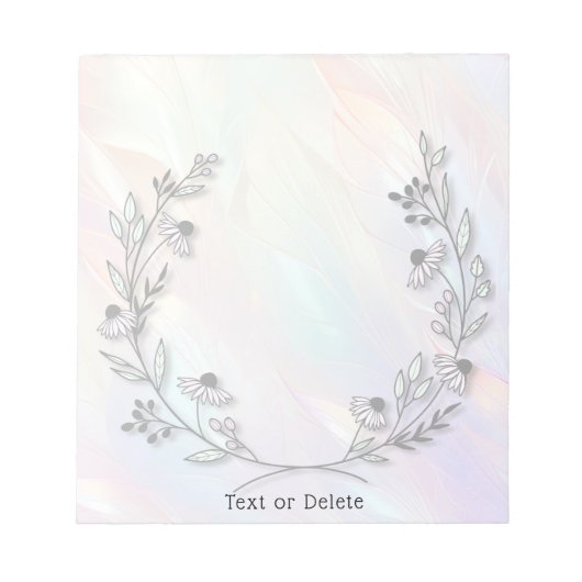 Minimal Flower Notitieblok (Voorkant)