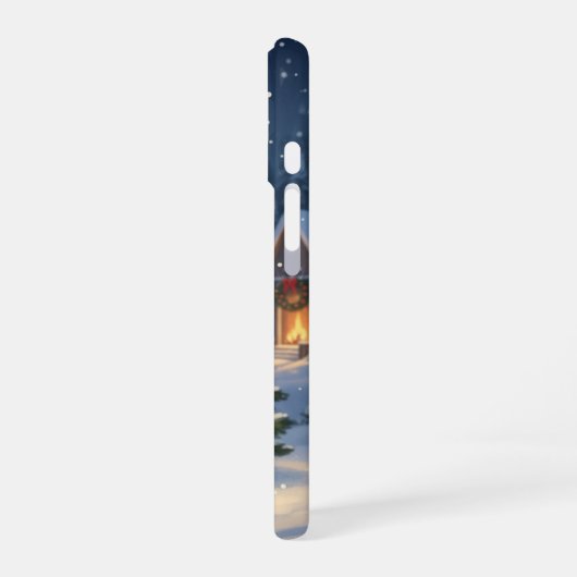 Minimal Forest Cat iPhone Case iPhone 16 Hoesje (Linkerkant)