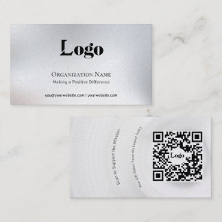 Minimal Fundraising Business Card Visitekaartje