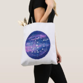 Minimal Galaxy Moon Design | Cosmic Aesthetic Art Draagtas (Dichtbij)