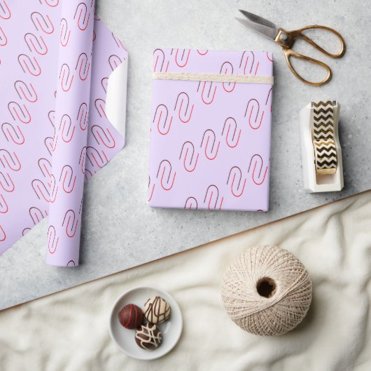 Minimal Geometric Abstract Line Pattern Cadeaupapier (Crafts)