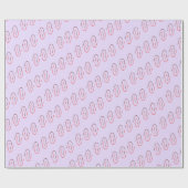 Minimal Geometric Abstract Line Pattern Cadeaupapier (Vlak)