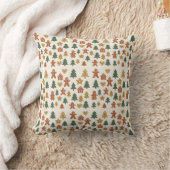 Minimal Gingerbread Pattern Kussen (Deken)