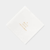 Minimal Gold Foil A Merry Little Christmas (Droite)