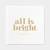 Minimal Gold Foil “All Is Bright” (Recto)