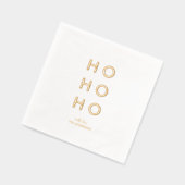 Minimal Gold Foil “HO HO HO” Christmas (Gauche)