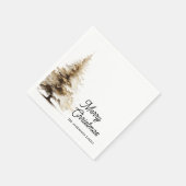 Minimal Gold Foil “Merry Christmas”  Servet (Hoek)