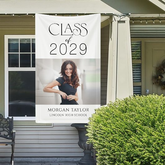 Minimal Graceful Elegance Class of 2025 Foto Afstu Spandoek