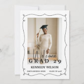 Minimal Graduation Invitation | Class of 2026 Kaart (Achterkant)