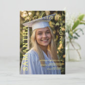 Minimal Graduation Photo Invitation (Debout devant)