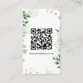 Minimal Greenery Enclosure Card Invitation Informatiekaartje (Achterkant)