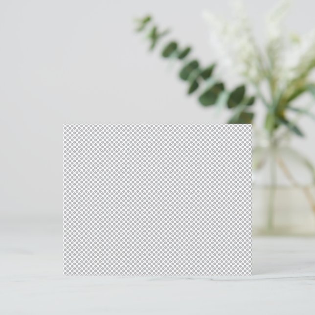 Minimal Grey Polka Dot Pattern  (Staand voorkant)