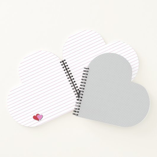 Minimal Grey Polka Dot Pattern Notitieboek (Binnen)