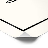 Minimal Hand Drawn “Drinks Menu” Wedding Bar Perfect Poster (Hoek)