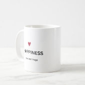 Minimal Happiness Coffee Mug (Devant gauche)