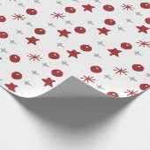 Minimal Holiday Cheer Pattern Cadeaupapier (Hoek)