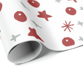 Minimal Holiday Cheer Pattern Cadeaupapier (Rol Hoek)