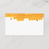 Minimal Honey Bumblebee Boy Books voor Baby shower Informatiekaartje (Achterkant)