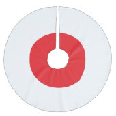 Minimal Japanese Flag Theme Christmas Tree Skirt Kerstboom Rok (Voorkant)