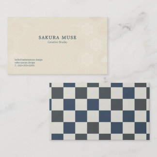 Minimal Japanese Kamon Business Card – Modern Visitekaartje