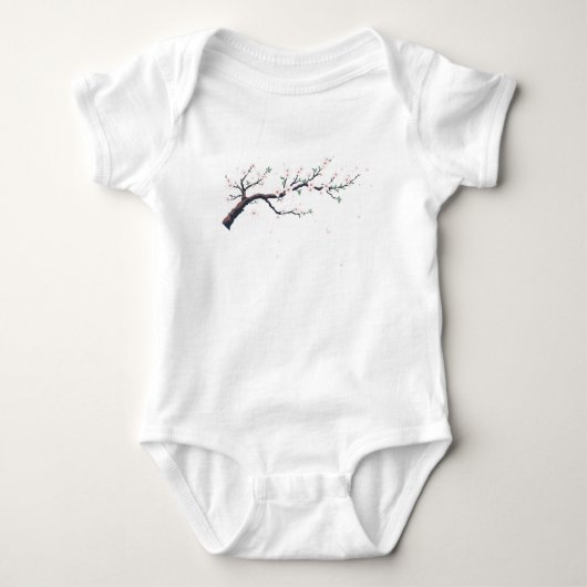 Minimal Japanese Tree Branch Romper (Voorkant)