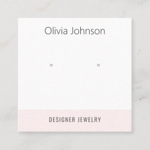 Minimal Jewelry Earring Display Visitekaartje