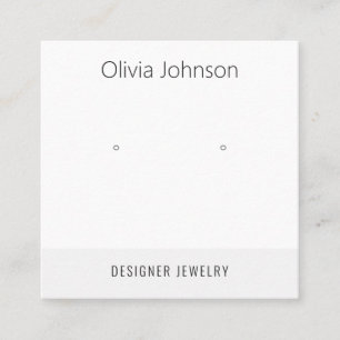 Minimal Jewelry Earring Display Visitekaartje