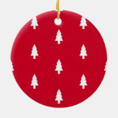 Minimal Joy Christmas Keramisch Ornament (Achterkant)