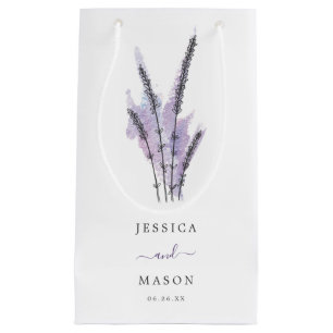 Minimal Lavender Hotel Trouwcadeau Tas Klein Cadeauzakje