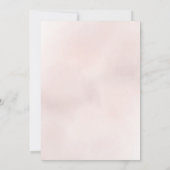 Minimal Leaf Boho Pink Elegant Wedding Kaart (Achterkant)