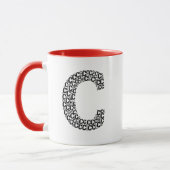 Minimal Letter C Typography Mug (Gauche)