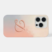 Minimal Letter D Phone Case – Aesthetic Monogram D iPhone Hoesje (Achterkant horizontaal)