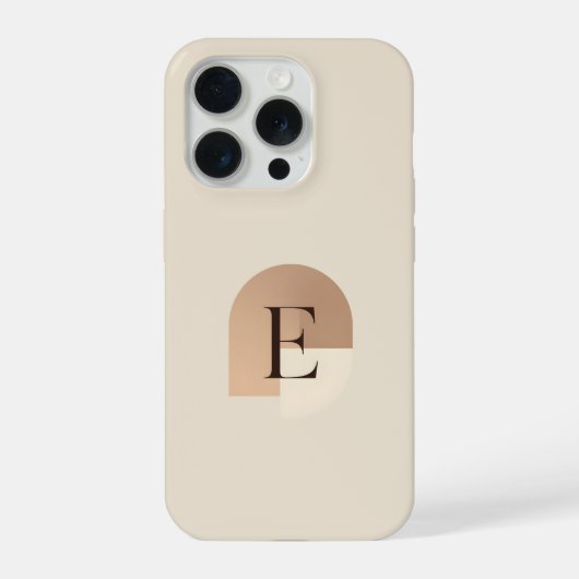Minimal Letter E Phone Case – Aesthetic Monogram D (Verso)
