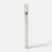 Minimal Letter E Phone Case – Aesthetic Monogram D iPhone Hoesje (Linkerkant)