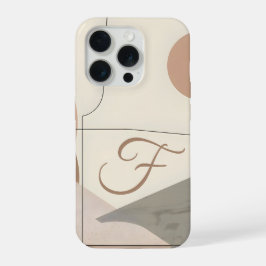 Minimal Letter F Phone Case – Calm Aesthetic Desig iPhone 15 Pro Hoesje