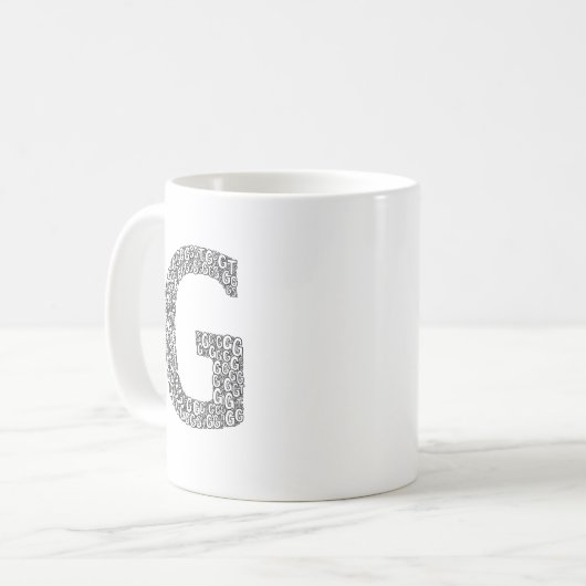 Minimal Letter G Coffee Mug (Devant gauche)