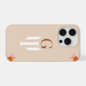 Minimal Letter G Monogram Phone Case iPhone Hoesje (Achterkant horizontaal)