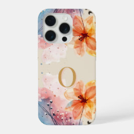 Minimal Letter O Phone Case – Calm Abstract Design iPhone 15 Pro Hoesje