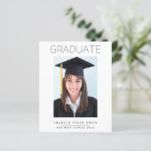 Minimal Lijst 2024 AFSTUDEREN Middelbare School Fo (Staand voorkant)