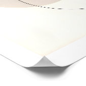 Minimal Line and Shape Abstract Modern Neutral Poster (Hoek)