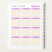 Minimal Line Art Face Planner (Achterkant)