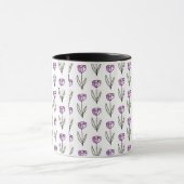 Minimal Line Art Floral Coffee Cup Mok (Midden)