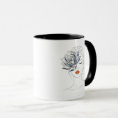 Minimal Line Art Woman Mug (Devant droit)