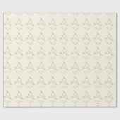 Minimal Lingerie Pattern Chic Feminine Aesthetic Cadeaupapier (Vlak)