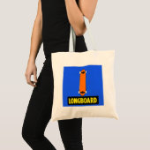 Minimal Longboard  Tote Bag (Voorkant (product))